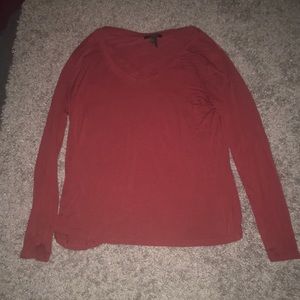 Red long sleeve shirt